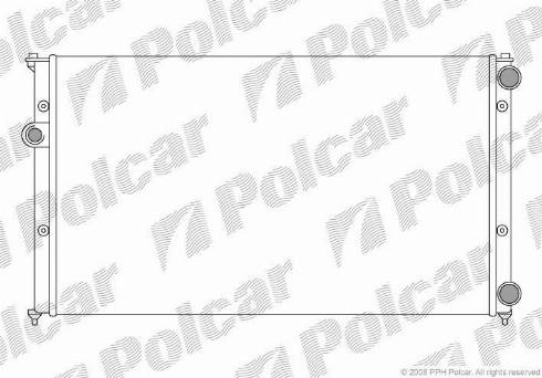 Polcar 952408A5 - Radiatore, Raffreddamento motore autozon.pro