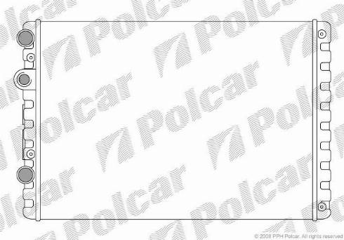 Polcar 952408A2 - Radiatore, Raffreddamento motore autozon.pro