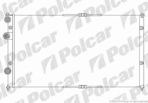 Polcar 952508-1 - Radiatore, Raffreddamento motore autozon.pro