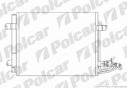 Polcar 9578K81X - Condensatore, Climatizzatore autozon.pro