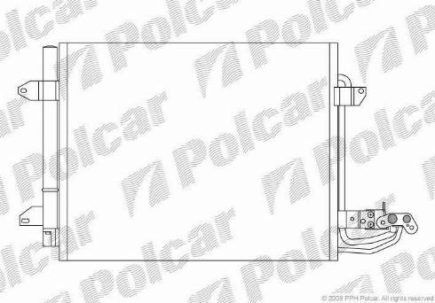 Polcar 9578K8C1 - Condensatore, Climatizzatore autozon.pro