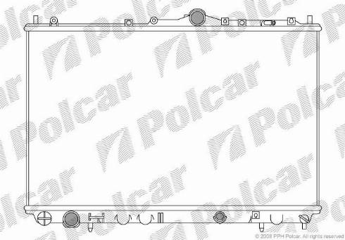 Polcar 904008-5 - Radiatore, Raffreddamento motore autozon.pro