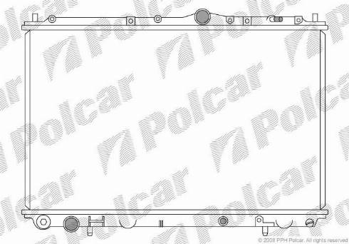 Polcar 904008-1 - Radiatore, Raffreddamento motore autozon.pro