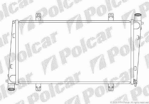 Polcar 904008-2 - Radiatore, Raffreddamento motore autozon.pro