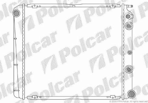 Polcar 900208-5 - Radiatore, Raffreddamento motore autozon.pro