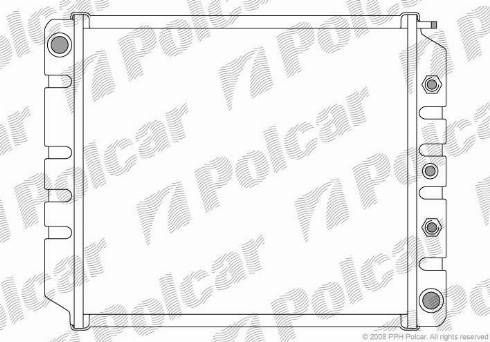 Polcar 900208-6 - Radiatore, Raffreddamento motore autozon.pro