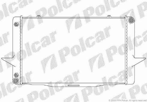 Polcar 908508-2 - Radiatore, Raffreddamento motore autozon.pro