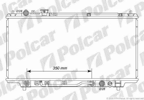 Polcar 450708-6 - Radiatore, Raffreddamento motore autozon.pro