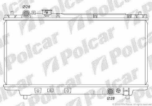 Polcar 450708-1 - Radiatore, Raffreddamento motore autozon.pro