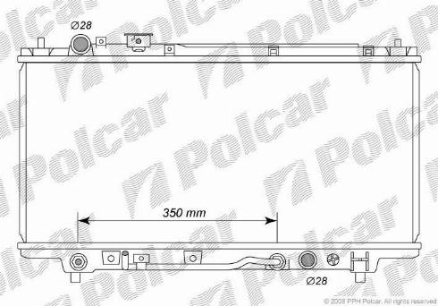 Polcar 450708-3 - Radiatore, Raffreddamento motore autozon.pro