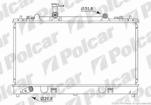 Polcar 4519085K - Radiatore, Raffreddamento motore autozon.pro