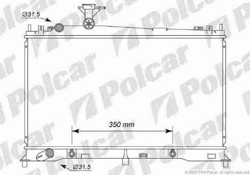 Polcar 4519082K - Radiatore, Raffreddamento motore autozon.pro