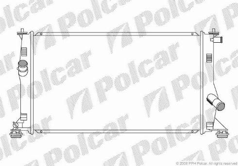 Polcar 4526083K - Radiatore, Raffreddamento motore autozon.pro