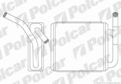 Polcar 4060N8-2 - Scambiatore calore, Riscaldamento abitacolo autozon.pro