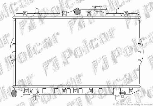 Polcar 400508-2 - Radiatore, Raffreddamento motore autozon.pro