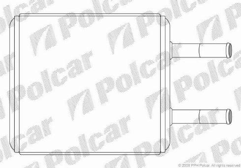 Polcar 4005N8-1 - Scambiatore calore, Riscaldamento abitacolo autozon.pro