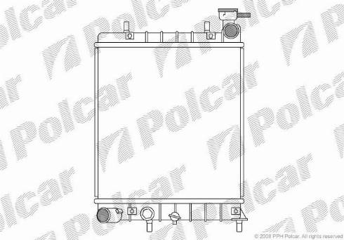 Polcar 400608-1 - Radiatore, Raffreddamento motore autozon.pro