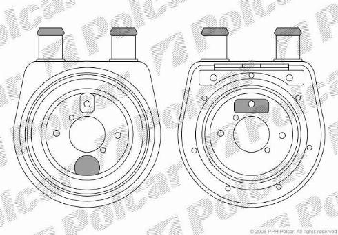 Polcar 4008L81X - Radiatore olio, Olio motore autozon.pro