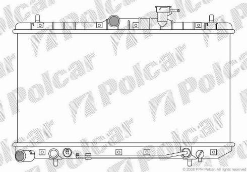 Polcar 4007082K - Radiatore, Raffreddamento motore autozon.pro