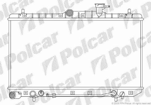 Polcar 400708-2 - Radiatore, Raffreddamento motore autozon.pro