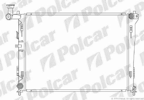 Polcar 401508-1 - Radiatore, Raffreddamento motore autozon.pro