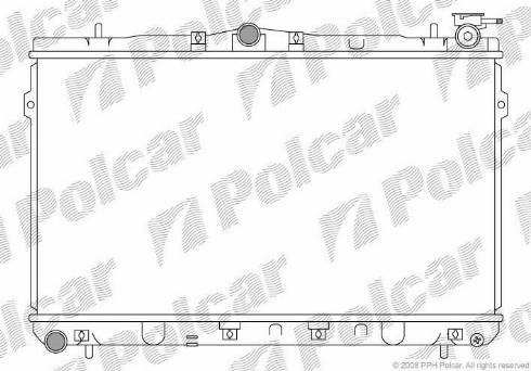 Polcar 401108-1 - Radiatore, Raffreddamento motore autozon.pro