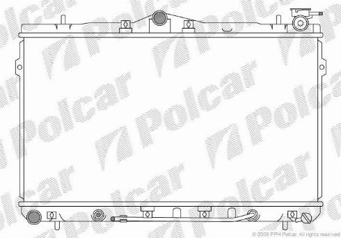 Polcar 401108-2 - Radiatore, Raffreddamento motore autozon.pro