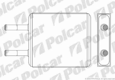 Polcar 4011N8-1 - Scambiatore calore, Riscaldamento abitacolo autozon.pro