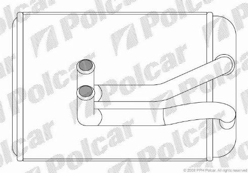 Polcar 4024N81X - Scambiatore calore, Riscaldamento abitacolo autozon.pro