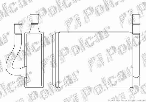 Polcar 4021N8-1 - Scambiatore calore, Riscaldamento abitacolo autozon.pro