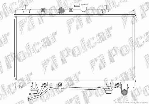 Polcar 411608-1 - Radiatore, Raffreddamento motore autozon.pro