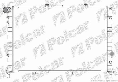 Polcar 421108-4 - Radiatore, Raffreddamento motore autozon.pro