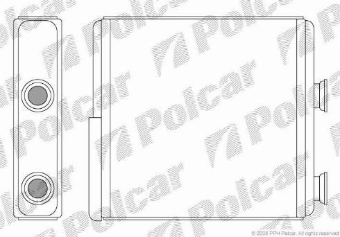 Polcar 5559N81X - Scambiatore calore, Riscaldamento abitacolo autozon.pro