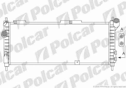 Polcar 555508-4 - Radiatore, Raffreddamento motore autozon.pro