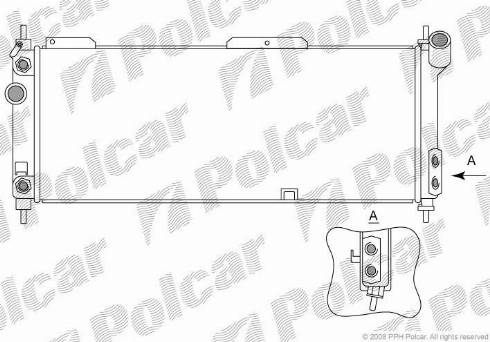 Polcar 5555086X - Radiatore, Raffreddamento motore autozon.pro