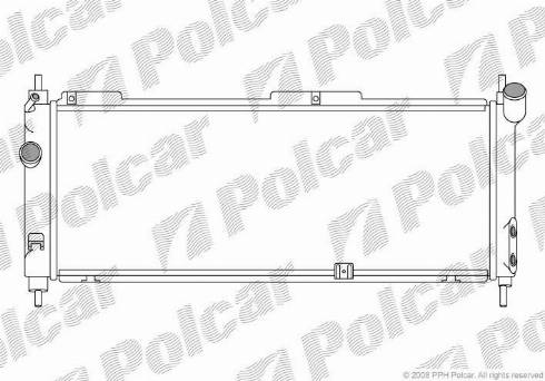 Polcar 555508A4 - Radiatore, Raffreddamento motore autozon.pro