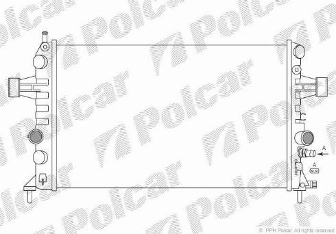 Polcar 5560083X - Radiatore, Raffreddamento motore autozon.pro