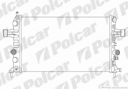 Polcar 556008-3 - Radiatore, Raffreddamento motore autozon.pro