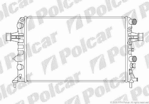 Polcar 550808-0 - Radiatore, Raffreddamento motore autozon.pro