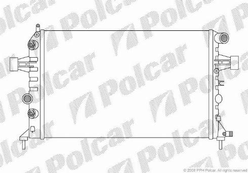 Polcar 5508082X - Radiatore, Raffreddamento motore autozon.pro