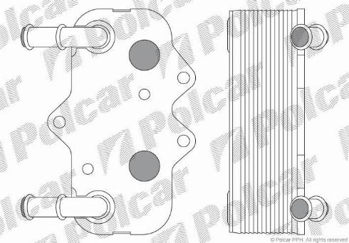 Polcar 5508L8-3 - Radiatore olio, Olio motore autozon.pro