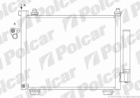 Polcar 5503K82X - Condensatore, Climatizzatore autozon.pro