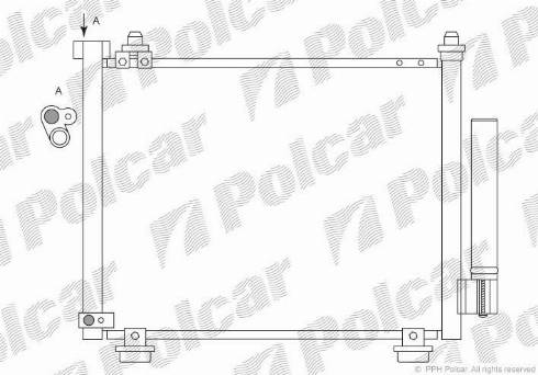 Polcar 5503K8C2 - Condensatore, Climatizzatore autozon.pro