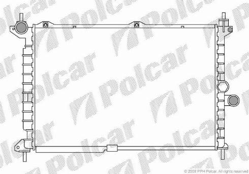 Polcar 550708-9 - Radiatore, Raffreddamento motore autozon.pro