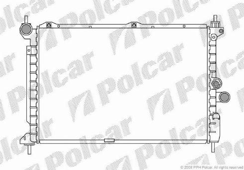 Polcar 5507084X - Radiatore, Raffreddamento motore autozon.pro