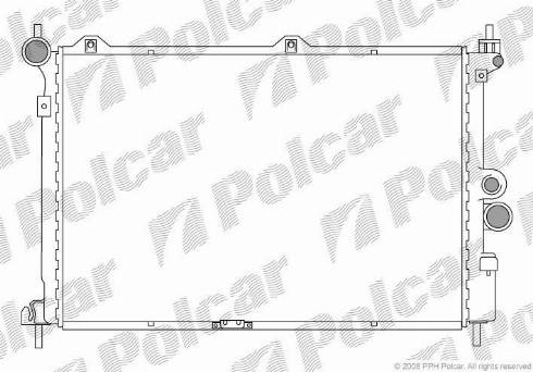 Polcar 550708-4 - Radiatore, Raffreddamento motore autozon.pro