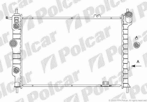 Polcar 550708-6 - Radiatore, Raffreddamento motore autozon.pro