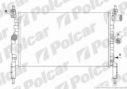 Polcar 5507081X - Radiatore, Raffreddamento motore autozon.pro