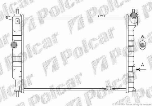 Polcar 550708-2 - Radiatore, Raffreddamento motore autozon.pro