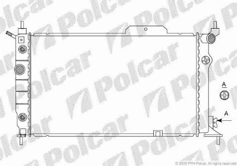 Polcar 550708-7 - Radiatore, Raffreddamento motore autozon.pro